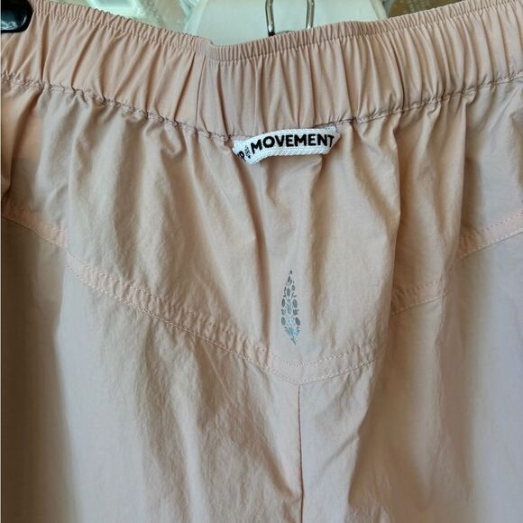 NWT FREE PEOPLE Movement Three Pointer Track Pants Zip Up Pink Salt Dark Slate - Picture 7 of 8